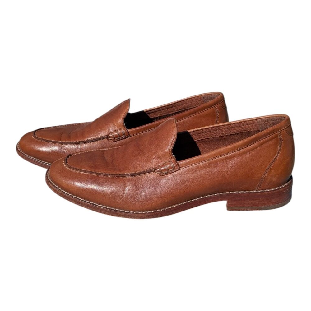 Cole Haan Men’s Grand Venetian Driver Loafers Brown Leather Slip On Shoes 9M